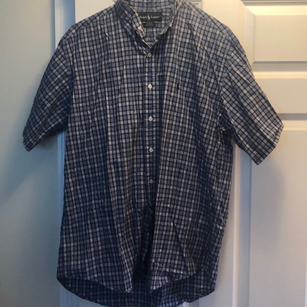 Ralph Lauren Men’s Blake 100% Cotton Short Sleeve Button Down Shirt